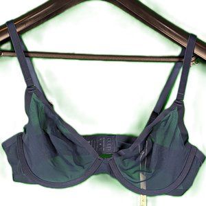 CUUP The Plunge Mesh Bra 38B Ocean